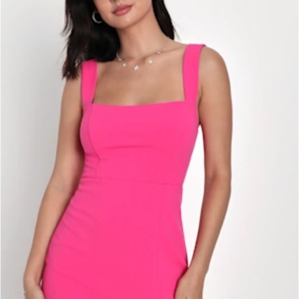 Lulu's Vibrant Pink Mini Dress